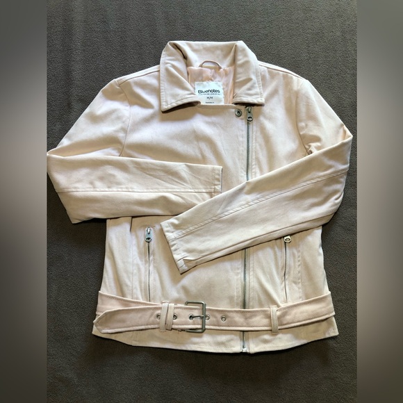 Bluenotes faux suede Jacket. Size:medium. Pinky Beige colour - Picture 1 of 9